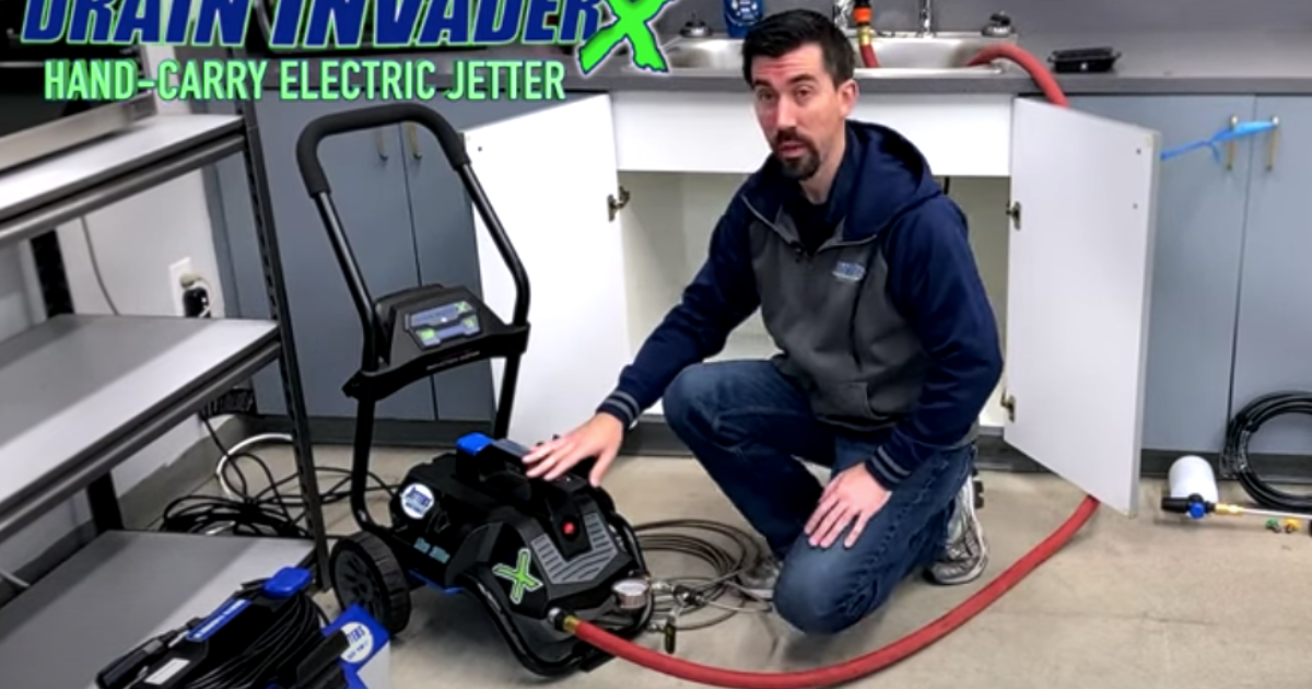 The Drain Invader: Hand Carry Electric Sewer Jetter – Jetters Northwest